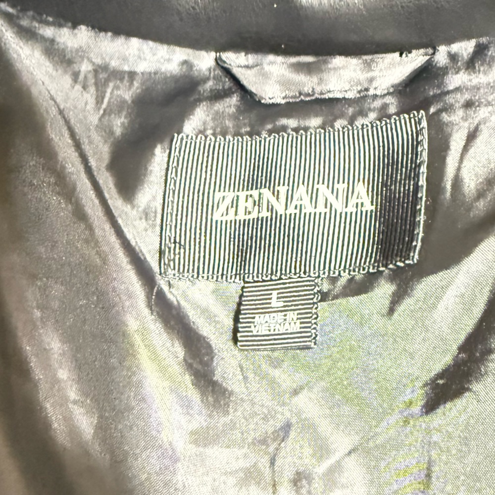 Zenana Outfitters Black Puffer Jacket with Pockets Size Large - Picture 10 of 12